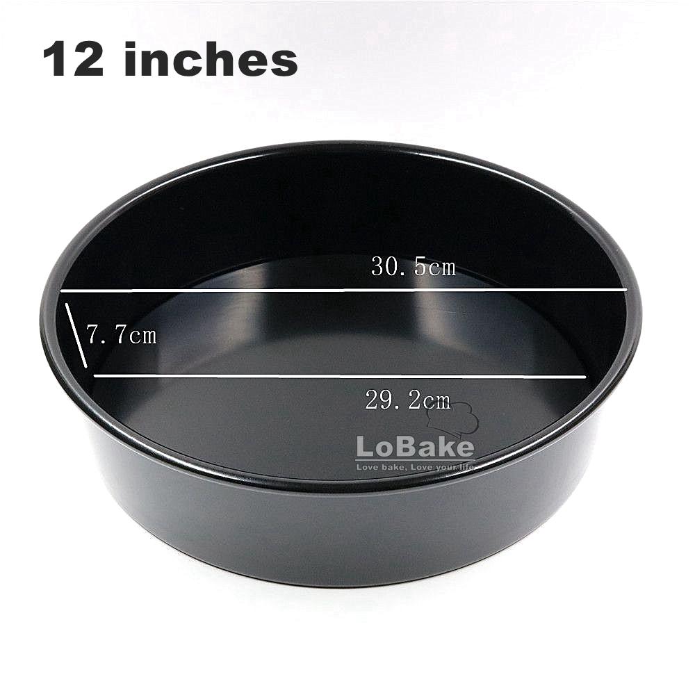 4-12 inches Non-stick Removable Bottom Round Shape Aluminium Chiffon Cake Mould Bread Mold Cupcake Moulds Pans Tin DIY Baking