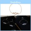 Star Jewelry Women Zircon Hollow Adjustable Silver Bracelets For Fashion And Gift