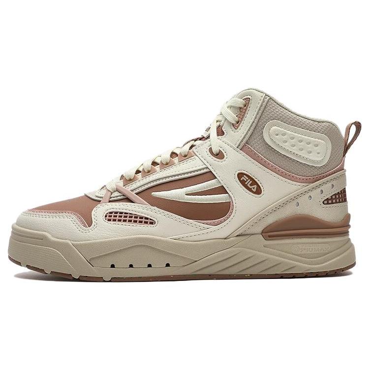 FILA Slam Mid Skate Shoes  White Beige Brown  Women s F12W341212FBT 36