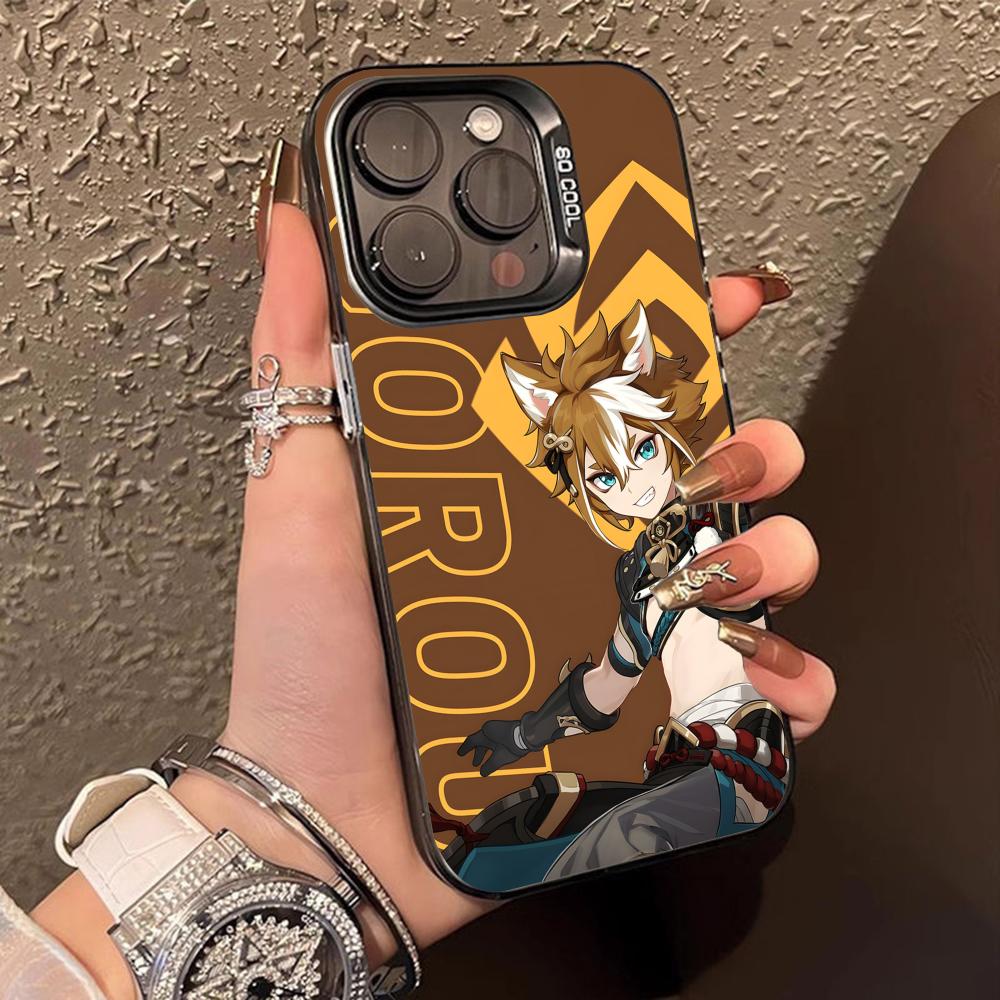 Game GI Gorou Mobile Phone Case for iPhone 17 16 15 14 13 12 11 X XR XS 8 7 Air Pro Max Plus Translucent Colorful Cover Pretty