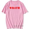 Limited WRATH Natural Selection Logo Design Graphic Men Black T-Shirt Summer Fashion Streetwear O Neck 100% Cotton Short Sleeve