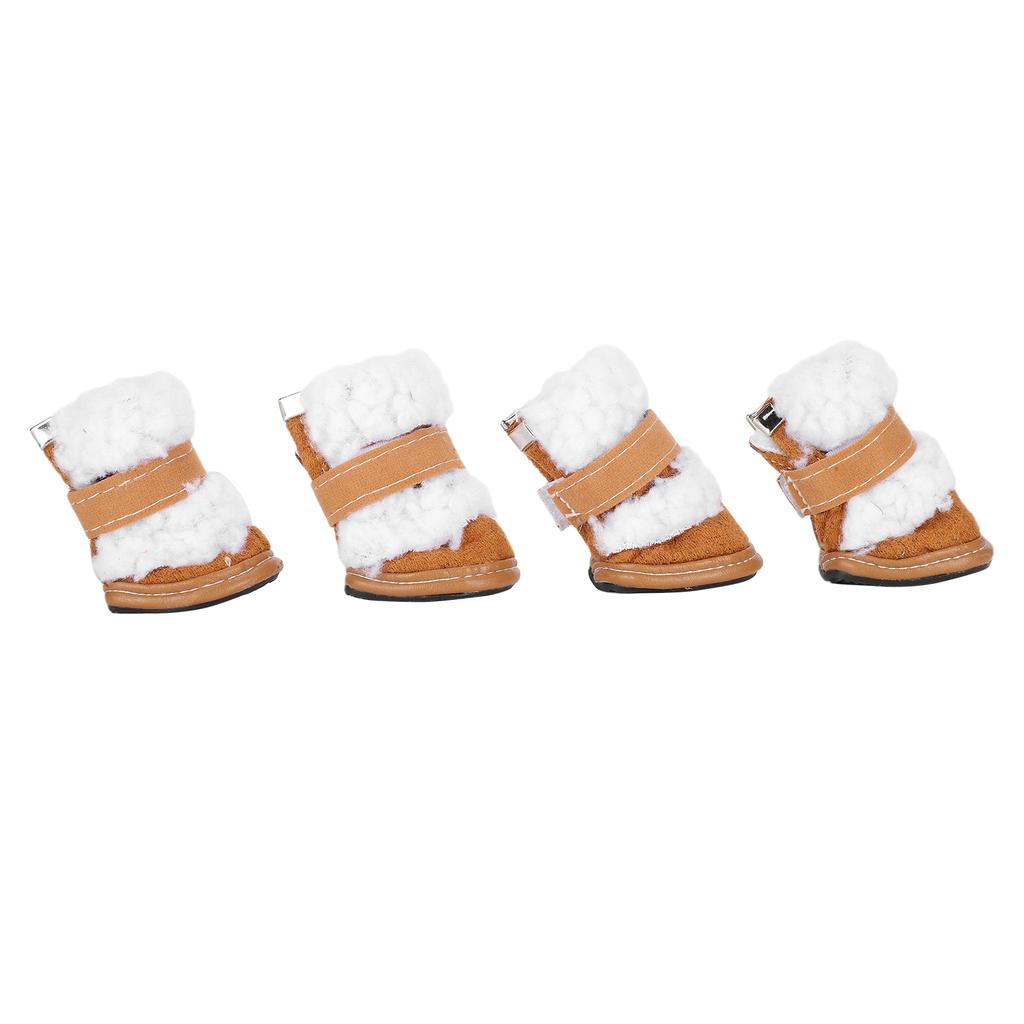 Winter Pet Shoes Warm Boots Outdoor AntiSkid Dog Paw Protector with Hook Loop Closure