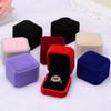 Velvet Engagement Wedding Earring Ring Pendant Jewelry Display Box Gift Case