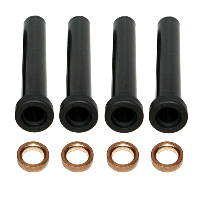 4 Pieces Front A-Arm Long Bushings w/ Spacers Washers for Sportsman 500