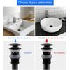 MENATT Stainless Steel P Trap with Bathroom Sink Stopper, 1-1/4 Sink Drain Bottle Trap Set with Overflow - Adjustable Height,Complete Basin Sink