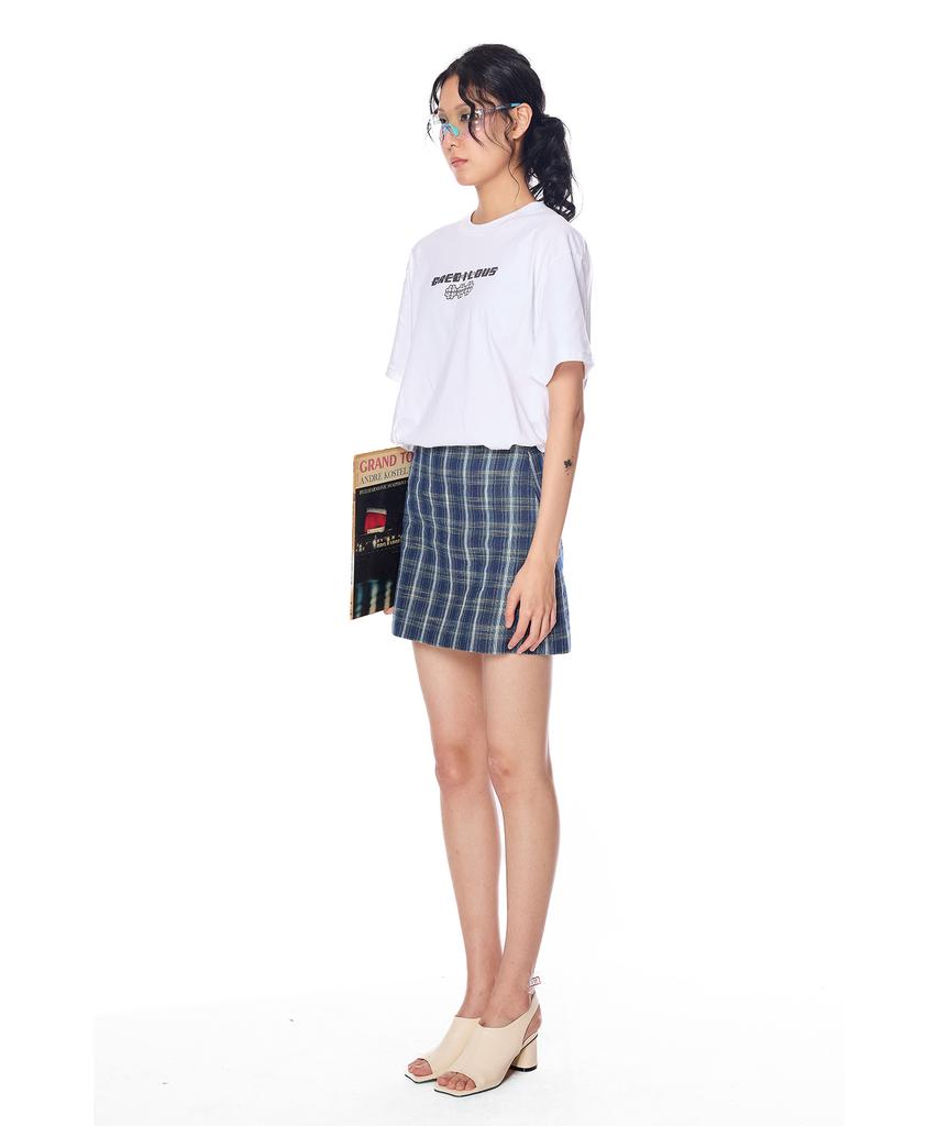 Greedius Check Pattern Skirt