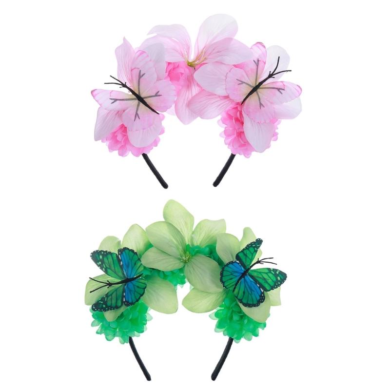 Butterfly Headband Fascinator Hat Monarchs Butterfly Headband Crowns Teas Party Halloween Costume Headpiece for Womens