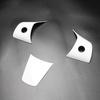 For Tesla Model 3/Y - Car Matte White Interior Steering Wheel Cover Trim