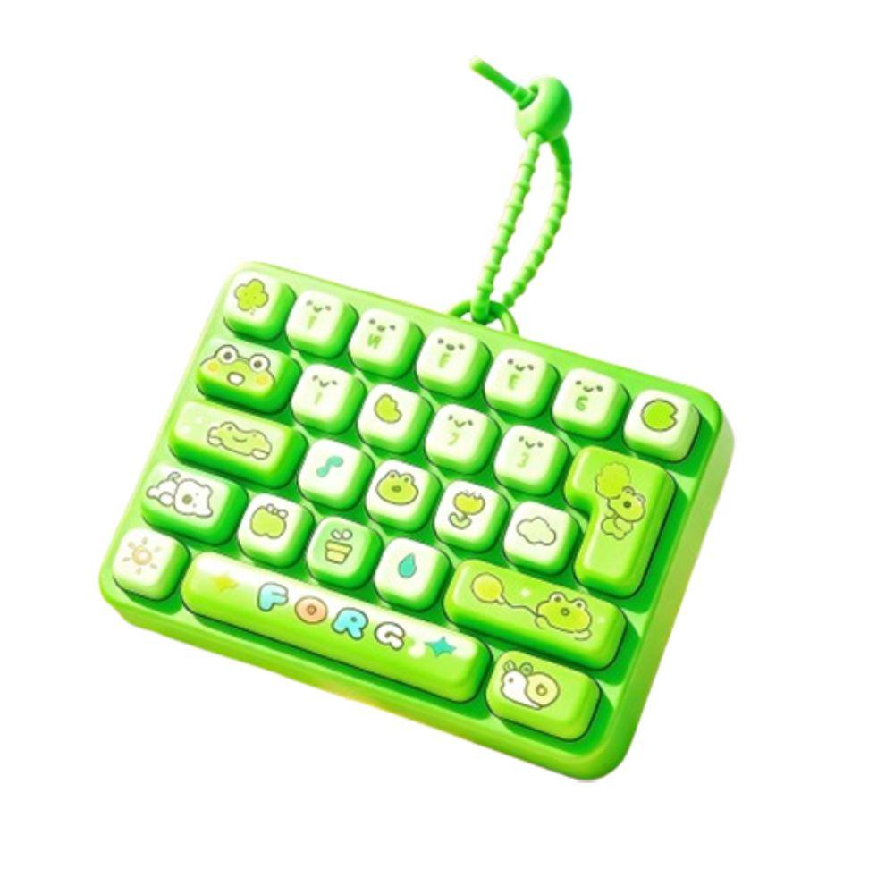 Schattig Ontwerp Decompressie Knop Speelgoed 26 Toetsen Toetsenbord Sleutelhanger Accessoires Cadeau