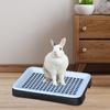 Bunny Training Litter Tray Portable Hamster Toilet Box Guinea Pig Litter Pan for Small Animals Chinchillas Pet Cleaning Supplies