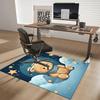 1pc Teddy Bear Starry Night Office Chair Mat - Anime Cartoon Design, Non-Slip Carpet for Home Decor, Seasonal Gift, Suitable for Office and Dormitory.