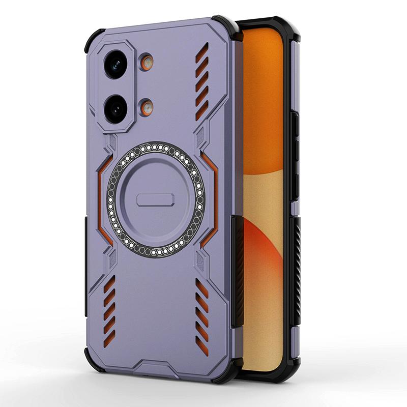 KEYSION Hollow Heat Dissipation Case for Xiaomi POCO X8 Pro Max TPU+PC Magnetic Cooling Shockproof Phone Cover for POCO X8 Pro