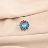 Swiss Blue Topaz Gemstone 925 Sterling Silver Jewelry Handcrafted Ring For Women RR-7-8