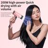 Cordless Hair Dryer, 15000mAh Rechargeable Blow Dryer 200W Battery Operated Hairdryer with 3 Adjustable Wind Modes and Display Screen