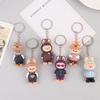 6Pcs Labubu Keychain Backpacks Key Pendants, Doll Pendant Hanging Decoration Keyring Card Gift, Stress-Relieving Accessory