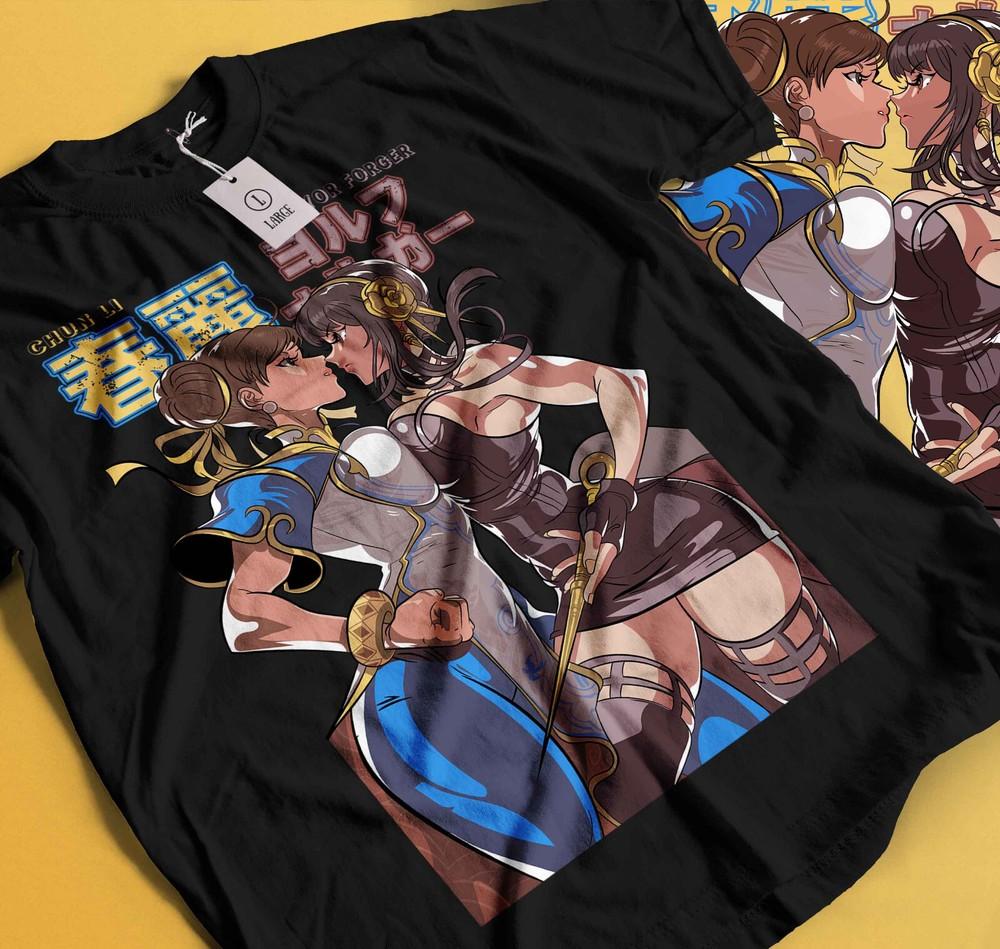

Chun Li Yor Forger Waifu Anime Shirt Cosplay Gamer Girl Waifu Senpai Manga 302 4XL