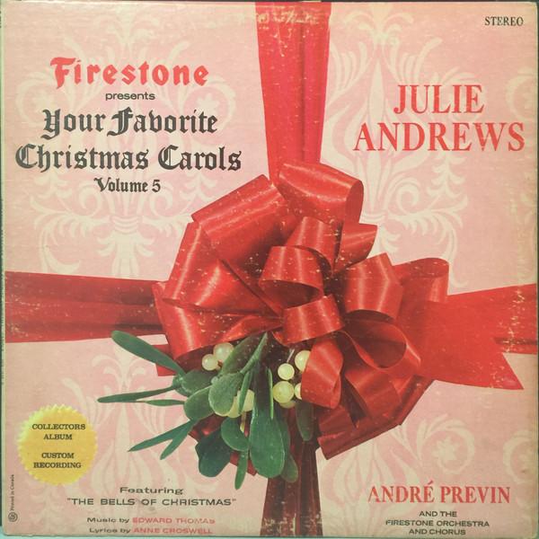

LP Record JULIE ANDREWS ANDR PREVIN THE F Your Favorite Christmas Carols Vol SLP7012 Forrell Thoma 1966 Canada Pop Used
