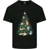 Cat Christmas Tree Unisexs Light Cotton TShirt