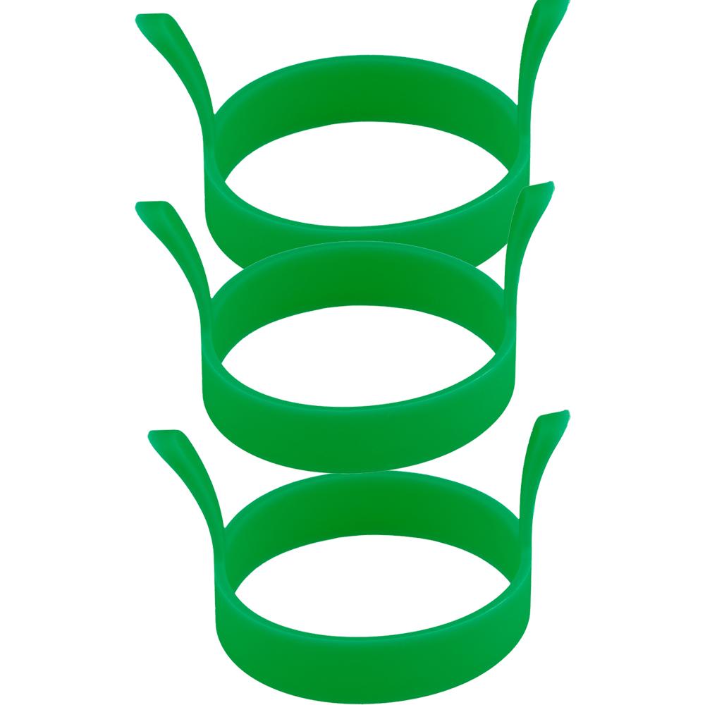 8X Silicone Ring Fried Egg Mold Nonstick Pancake Ring Molds Heat Resistant Multi-function Portable Creative for Cooking DIY Tool