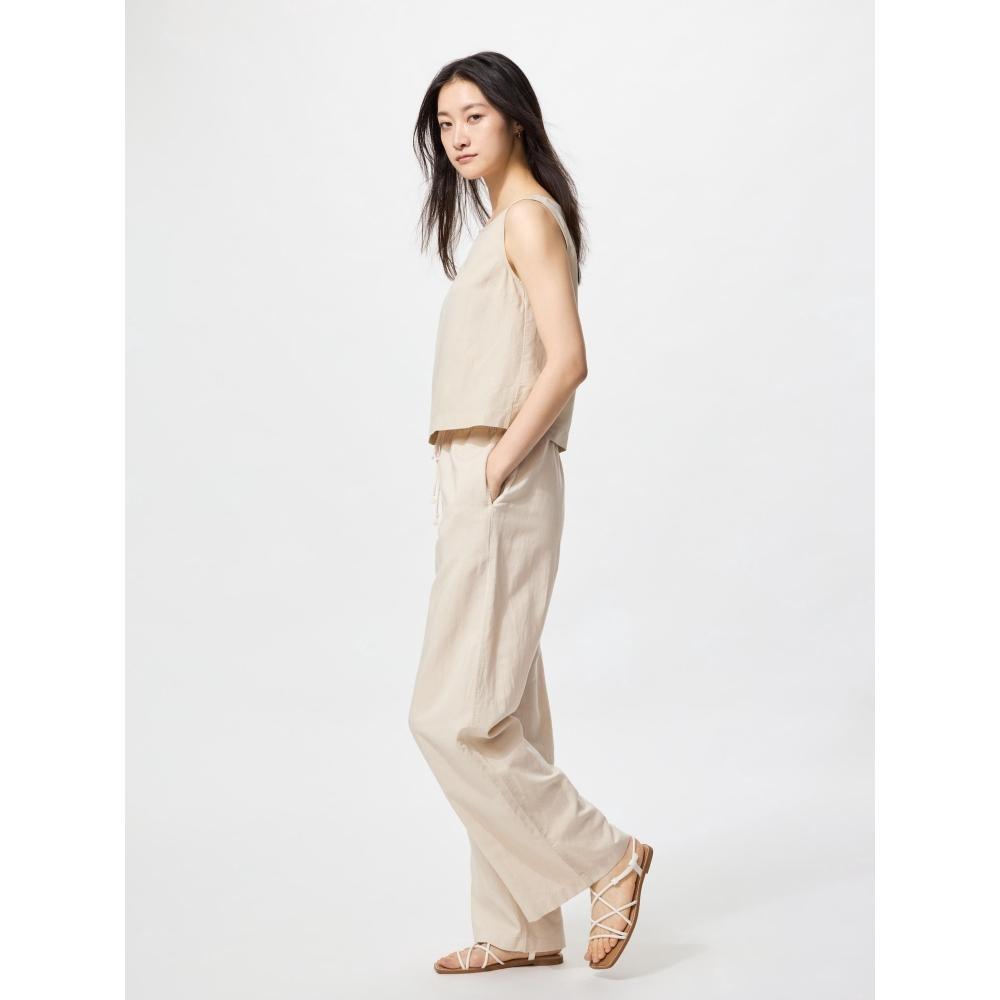 Uniqlo Linen Blend Easy Pants Long Model