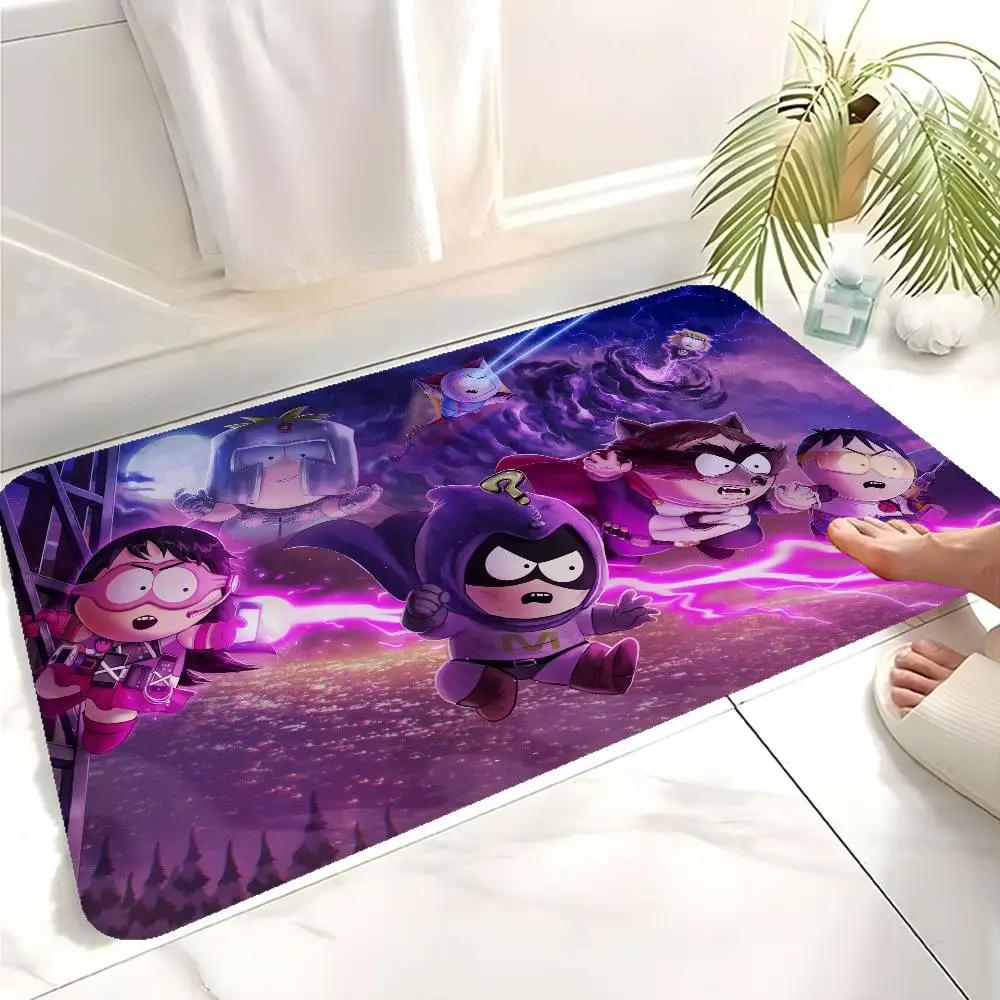 Cartoon-SouthparkS Floor Mat INS Style Soft Bedroom Floor House Laundry Room Mat Anti-skid Household Carpets