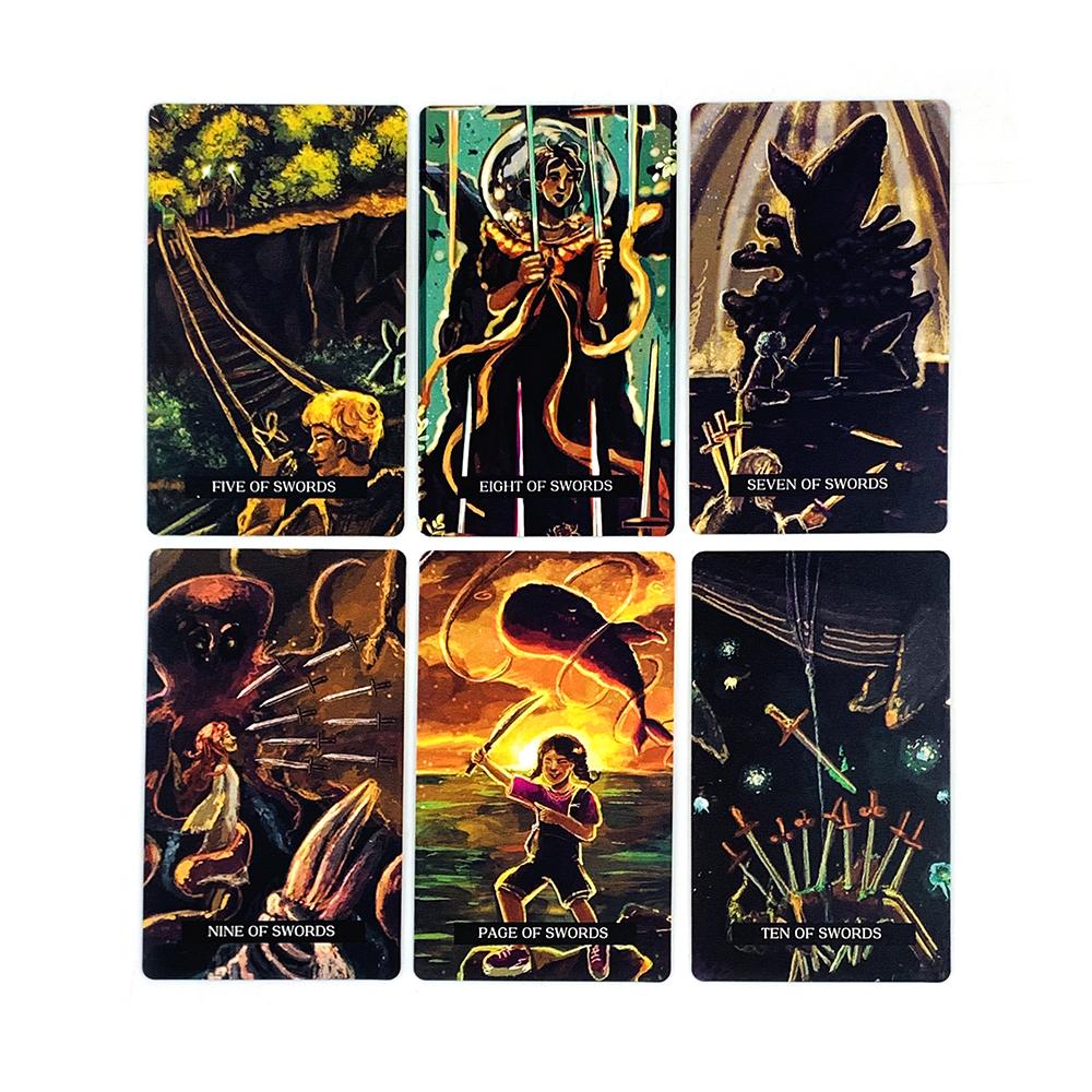 Wishes From The Whales Tarot Cards 78 Pcs Deck Immerses You In A Fascinating Realm of Oceanic Spirits and Sea Creatures