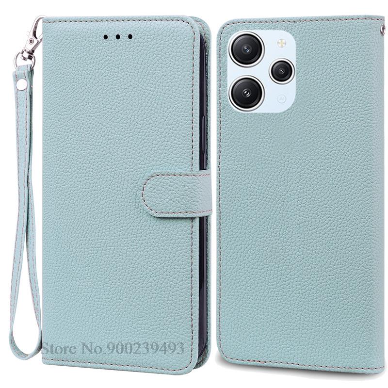 For Xiaomi Redmi 12 Case Silicon Leather Wallet Flip Case For Redmi 12 4G Cover Protector Phone Case for Redmi 12 5G Coque Funda
