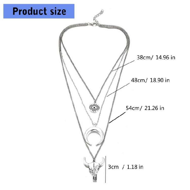 Multilayer Necklace Set Adjustable Pendant Necklaces Elegant Stackable Jewelry Alloy Texture Present for Fashion Women