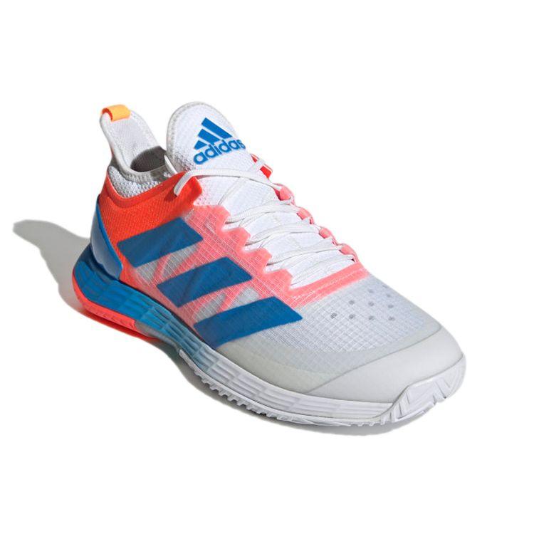 adidas Adizero Ubersonic 4 M Heat White Blue Rush Solar Red Herren Sneaker Cloud-White GY3317