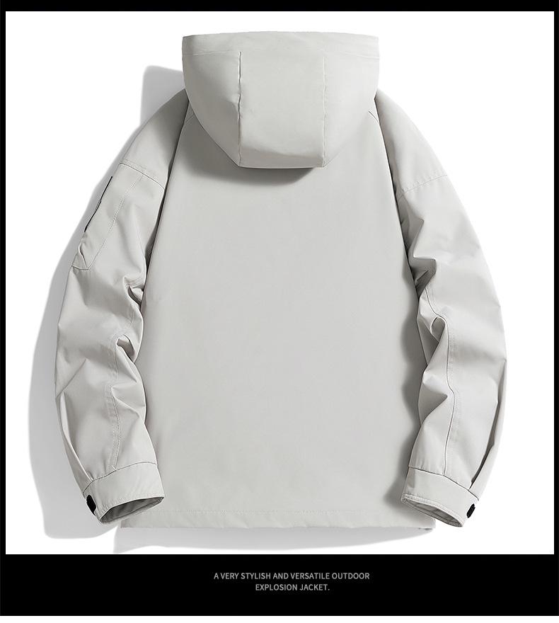 Men's Trendy Hooded Windproof Jacket - New 2026 Spring/Summer/Autumn Collection