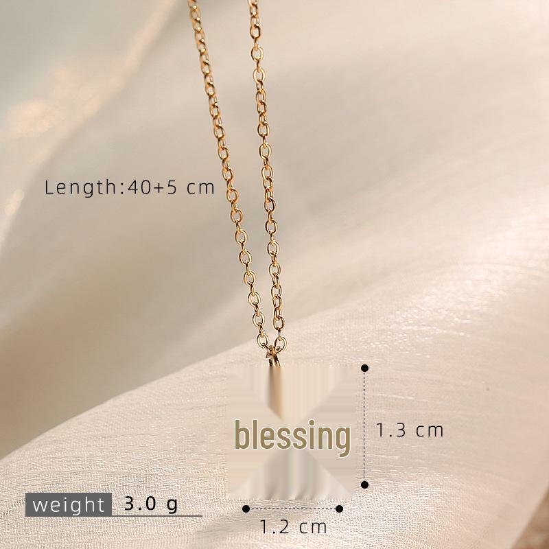 Trending Gold Coin Abacus Tiger Head Longevity Clavicle Chain for Autumn and Winter Sweater Accessories