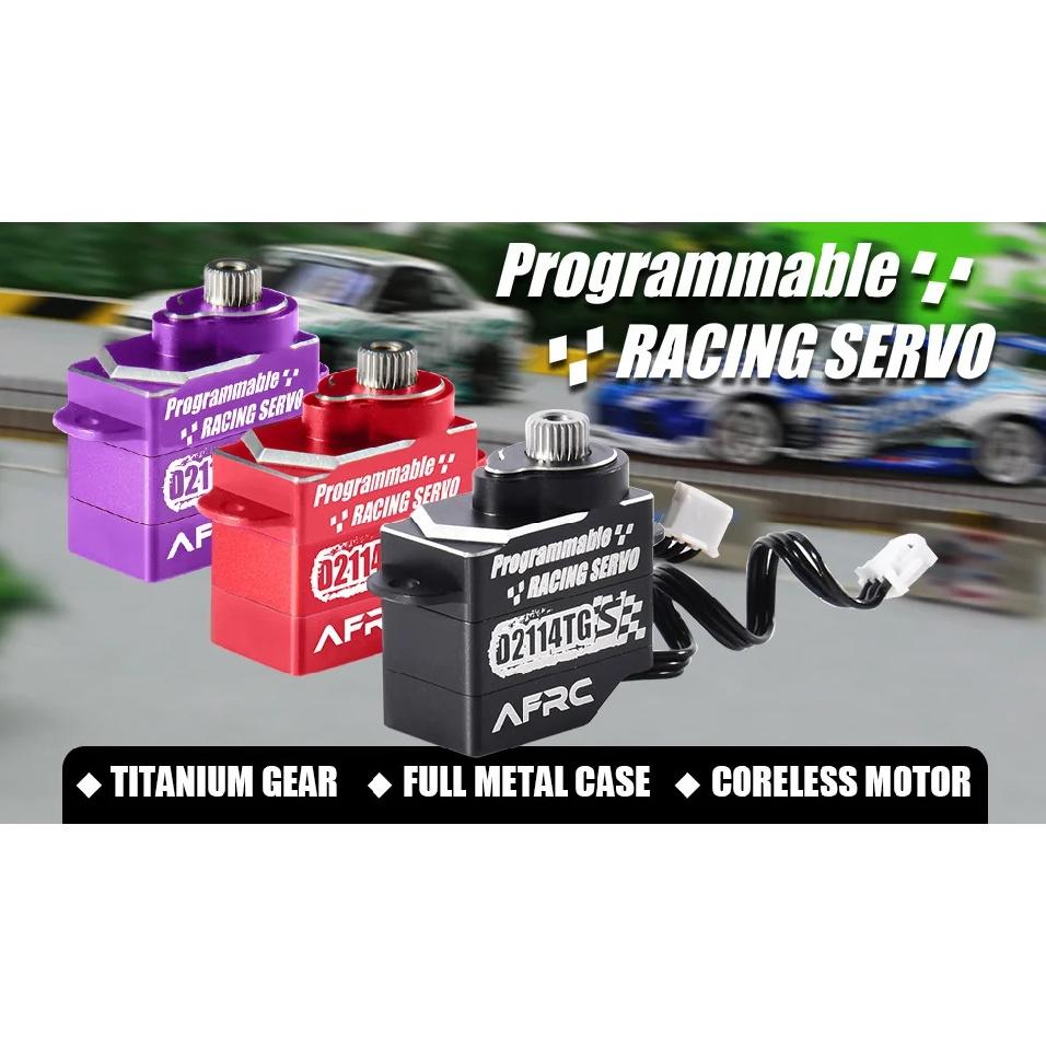 AFRC-D2114TG-S 11g Całometalowy Programowalny Mikro Super Cichy Serwomechanizm Kierownicy Do Modelu Samochodu MINI Z 1/28 1/24 Montaż DIY Modernizacja