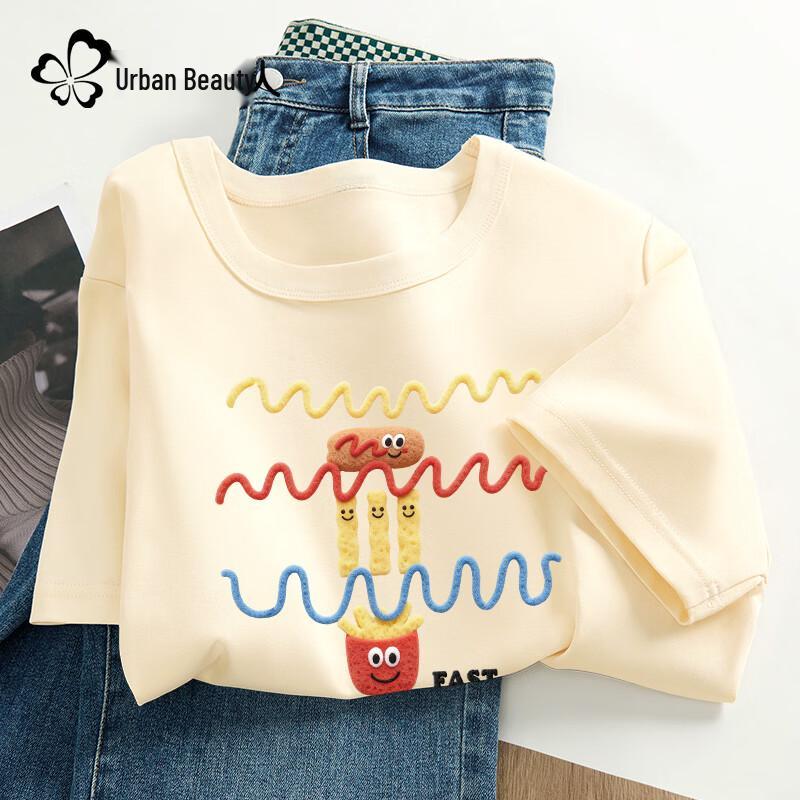 

Women s Regular Shoulder Cartoon Print T-Shirt XL