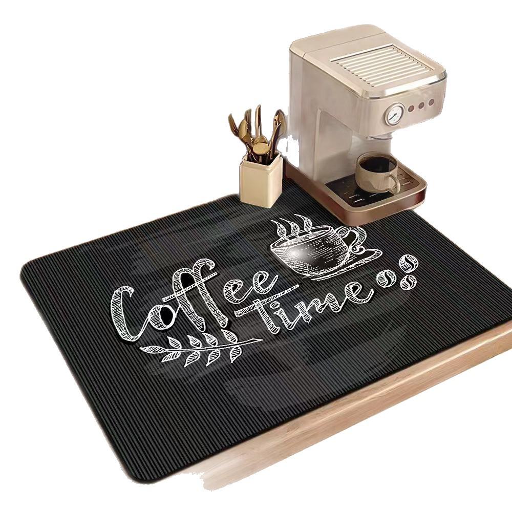 Diatom Mud Absorbent Kitchen Mat for Coffee Machines and Countertops