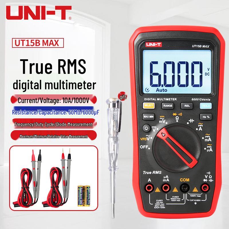 UNI-T UT33B+ Hochpräzises Smart Digitalmultimeter - Mini Anti-Burn Spannungsprüfer für Elektriker