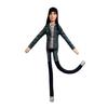 Poseable Plush Toy with Flexible Wire Skeleton for Creative Styling