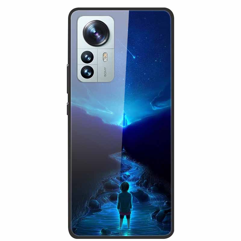 For Redmi Note 12S Case Tempered Glass Hard Back Cover for Xiaomi Redmi Note 12 Note12 Pro 4G 5G Phone Cases Note12S 12 S 12Pro