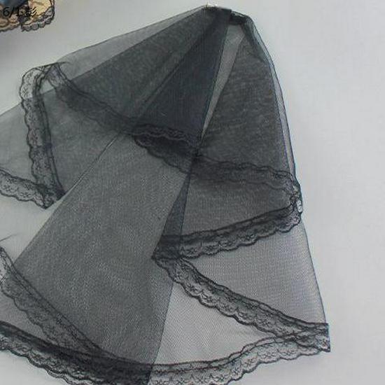 Lolita Bridal Veil with Gothic Headdress - Handmade Hair Accessories for Dark Lolita Girls