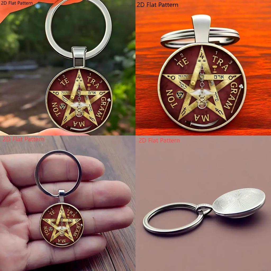 Five Pointed Star Pendant Keychain With Elegant Chinese Style For Festive Occasions And Promotions