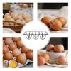 Ciieeo 6-Grid Wire Egg Rack, Black Iron Egg Holder with Dispenser Storage, Egg Display Tray for Kitchen