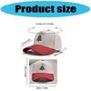 Flexible Color Block Cotton Baseball Cap With Embroidery Christmas Tree Pattern Unisex Casual Sun Protective Headwear