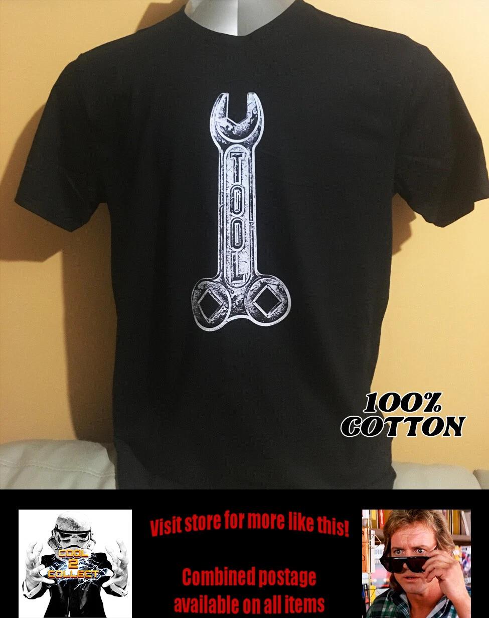 Cool Retro Band Shirt - Tool (wrench) M