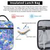 The Pattern Of Bees Picking Flowers Insulated Lunch Bag for Women Kids Portable Food Boxes Thermal Lunch Box Tote