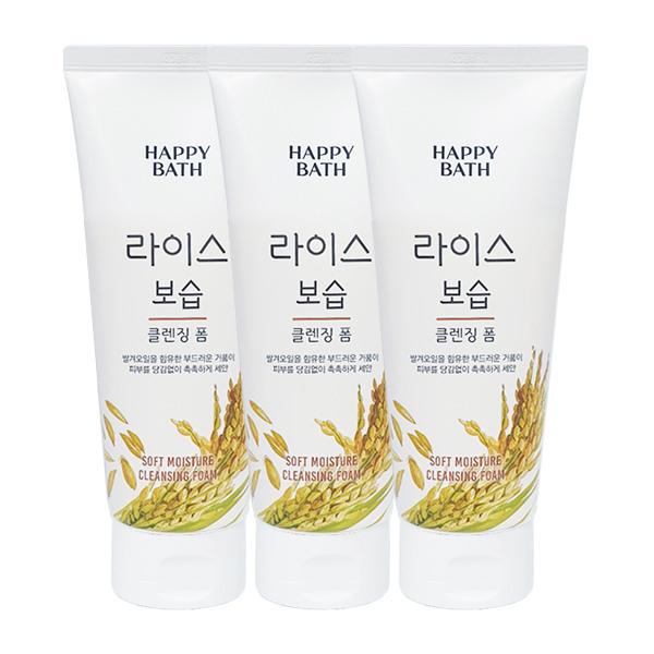 

HAPPY BATH Rice Moisturizing Cleansing Foam 200g x3