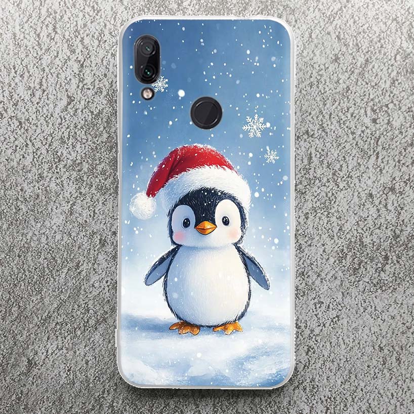 Christmas Penguin Case for Xiaomi Redmi 14C 13C 12C 13 12 Phone Shell 10C 10A 10 9A 9C 9T 9 8A 8 7A 7 6A 6 Pro 12 12C 10 10A 10C