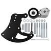 High Mount Compressor Bracket Kit for Truck SUV Engine Service, Air Conditioning Mounting Bracket with Pulley Assembly Hardware Set