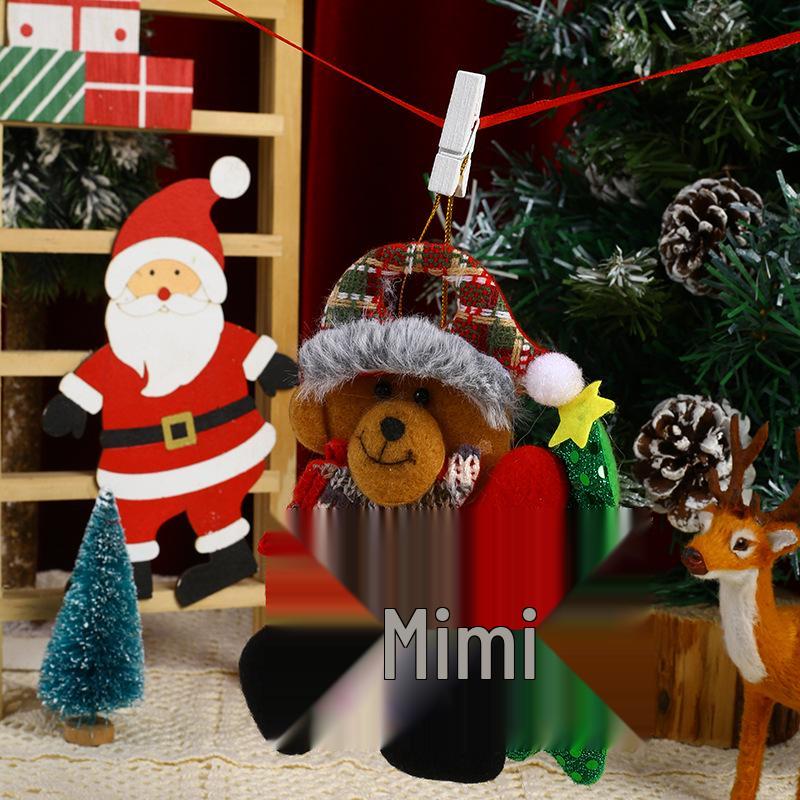 Santa Claus Fabric Doll Ornaments - Christmas Tree Decorations & Small Gift Pendants