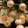 Holiday Decoration Ball Light Champagne Gold Christmas Ball Ornament Christmas Tree Hanging Ball Ornament Elegant For Retail