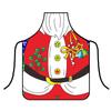 1PC Santa Claus Theme Baking Christmas Apron Home Cooks Apron for Cooking Funny Cartoon Printed Dress-Up & Role Play Unisex