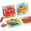 3D Wooden Puzzles Hand Grab Boards Toys Tangram Jigsaw Baby Educational Toys Cartoon Vehicle Animals Puzzles Gify for Toddler